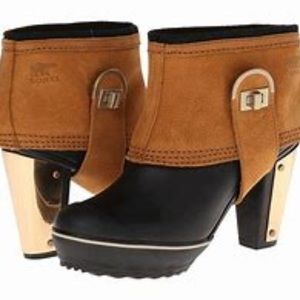 Sorel heeled booties